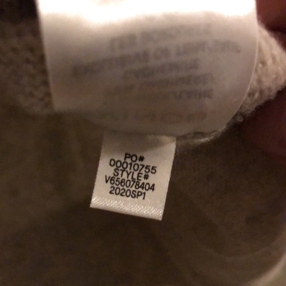 [VINCE] Wool and Cashmere Cross Front Hoodie Sweater - Picture 6 of 12